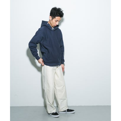 アーバンリサーチ ドアーズ URBAN RESEARCH DOORS 『別注』Champion×DOORS HALF SNAP PARKA （ネイビー）｜詳細画像