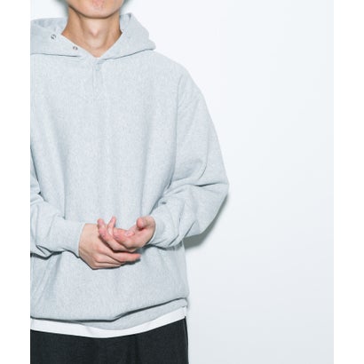 アーバンリサーチ ドアーズ URBAN RESEARCH DOORS 『別注』Champion×DOORS HALF SNAP PARKA （ネイビー）｜詳細画像