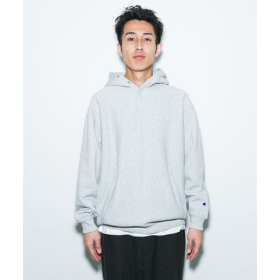 アーバンリサーチ ドアーズ URBAN RESEARCH DOORS 『別注』Champion×DOORS HALF SNAP PARKA （ネイビー）｜詳細画像