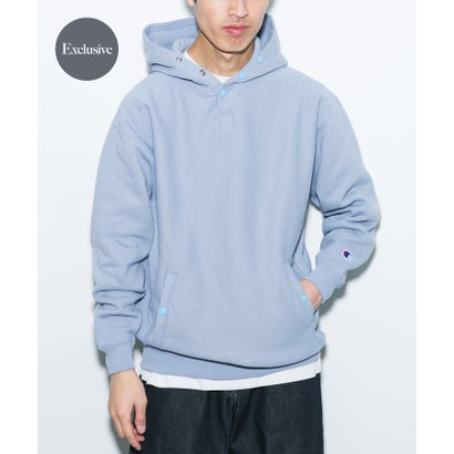 アーバンリサーチ ドアーズ URBAN RESEARCH DOORS 『別注』Champion×DOORS HALF SNAP PARKA （ネイビー）｜詳細画像