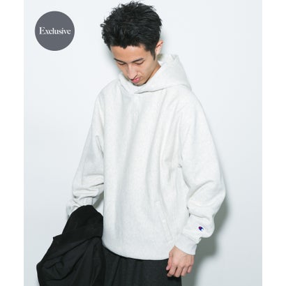 アーバンリサーチ ドアーズ URBAN RESEARCH DOORS 『別注』Champion×DOORS HALF SNAP PARKA （ネイビー）｜詳細画像