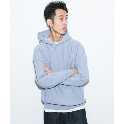 アーバンリサーチ ドアーズ URBAN RESEARCH DOORS 『別注』Champion×DOORS HALF SNAP PARKA （ライトブルー）｜詳細画像