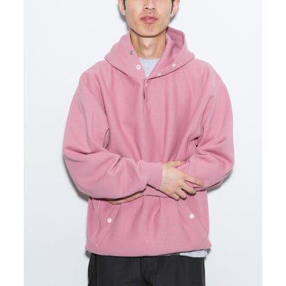 アーバンリサーチ ドアーズ URBAN RESEARCH DOORS 『別注』Champion×DOORS HALF SNAP PARKA （ライトブルー）｜詳細画像