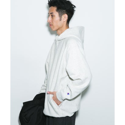 アーバンリサーチ ドアーズ URBAN RESEARCH DOORS 『別注』Champion×DOORS HALF SNAP PARKA （ブラック）｜詳細画像