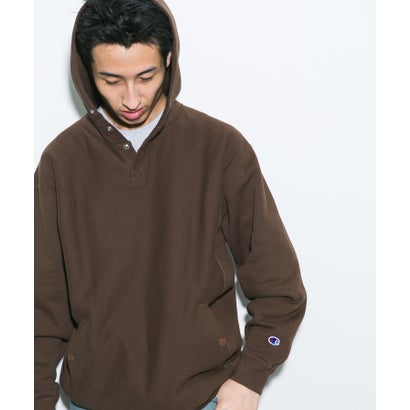 アーバンリサーチ ドアーズ URBAN RESEARCH DOORS 『別注』Champion×DOORS HALF SNAP PARKA （ブラック）｜詳細画像