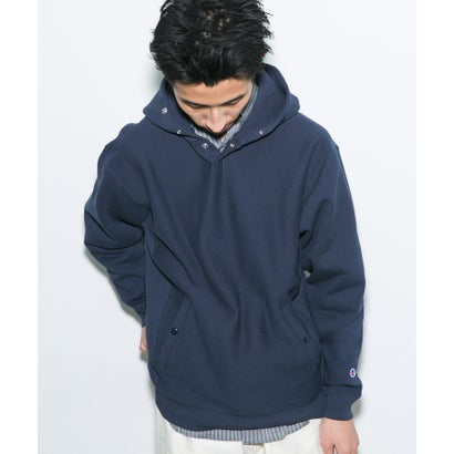 アーバンリサーチ ドアーズ URBAN RESEARCH DOORS 『別注』Champion×DOORS HALF SNAP PARKA （ブラック）｜詳細画像