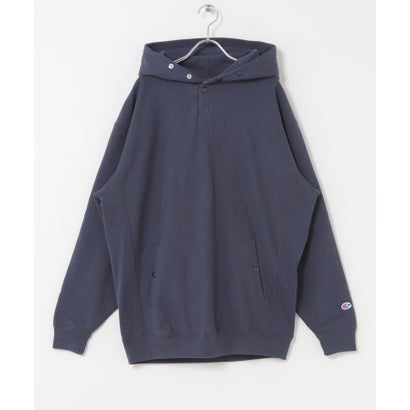 アーバンリサーチ ドアーズ URBAN RESEARCH DOORS 『別注』Champion×DOORS HALF SNAP PARKA （ブラック）｜詳細画像