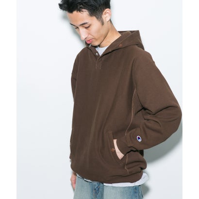 アーバンリサーチ ドアーズ URBAN RESEARCH DOORS 『別注』Champion×DOORS HALF SNAP PARKA （ブラック）｜詳細画像