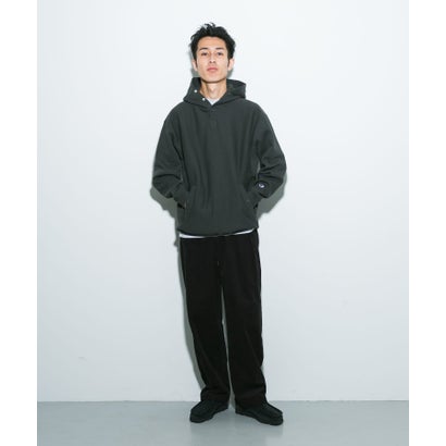 アーバンリサーチ ドアーズ URBAN RESEARCH DOORS 『別注』Champion×DOORS HALF SNAP PARKA （ブラック）｜詳細画像