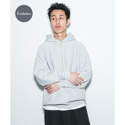 アーバンリサーチ ドアーズ URBAN RESEARCH DOORS 『別注』Champion×DOORS HALF SNAP PARKA （ブラック）｜詳細画像