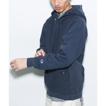 アーバンリサーチ ドアーズ URBAN RESEARCH DOORS 『別注』Champion×DOORS HALF SNAP PARKA （ライトピンク）｜詳細画像