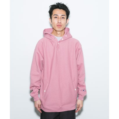アーバンリサーチ ドアーズ URBAN RESEARCH DOORS 『別注』Champion×DOORS HALF SNAP PARKA （ブラウン）｜詳細画像