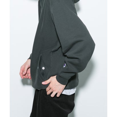 アーバンリサーチ ドアーズ URBAN RESEARCH DOORS 『別注』Champion×DOORS HALF SNAP PARKA （ブラウン）｜詳細画像