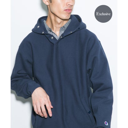 アーバンリサーチ ドアーズ URBAN RESEARCH DOORS 『別注』Champion×DOORS HALF SNAP PARKA （ブラウン）｜詳細画像