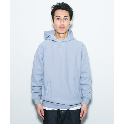 アーバンリサーチ ドアーズ URBAN RESEARCH DOORS 『別注』Champion×DOORS HALF SNAP PARKA （グリーン）｜詳細画像