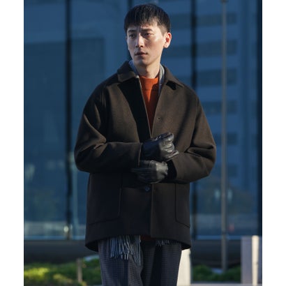 アーバンリサーチ ドアーズ URBAN RESEARCH DOORS 『UR TECH』完声/暖ニットメルトンパデットコート （ブラウン）｜詳細画像