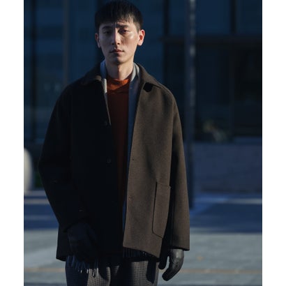 アーバンリサーチ ドアーズ URBAN RESEARCH DOORS 『UR TECH』完声/暖ニットメルトンパデットコート （ブラウン）｜詳細画像