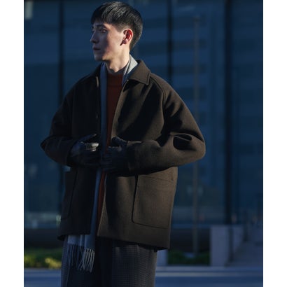 アーバンリサーチ ドアーズ URBAN RESEARCH DOORS 『UR TECH』完声/暖ニットメルトンパデットコート （ブラウン）｜詳細画像