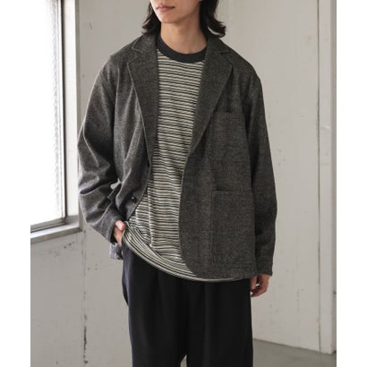 アーバンリサーチ ドアーズ URBAN RESEARCH DOORS FORK&SPOON ブラッシュドジャケット （ブラック系その他）｜詳細画像