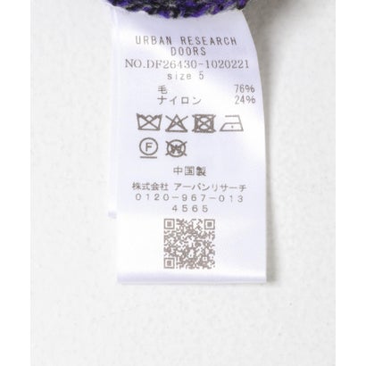 アーバンリサーチ ドアーズ URBAN RESEARCH DOORS FORK&SPOON ミックスカラーニットプルオーバー （ネイビー）｜詳細画像