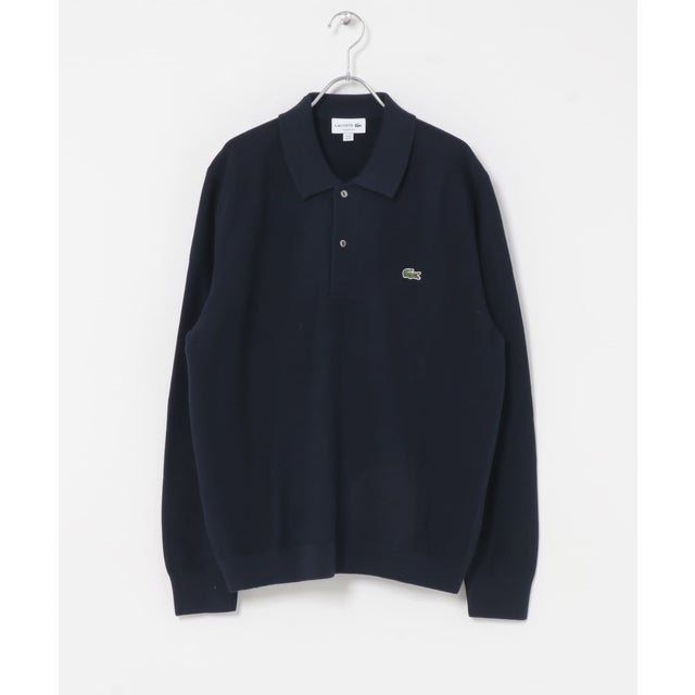 LACOSTE ロングスリーブポロシャツ （ネイビー）