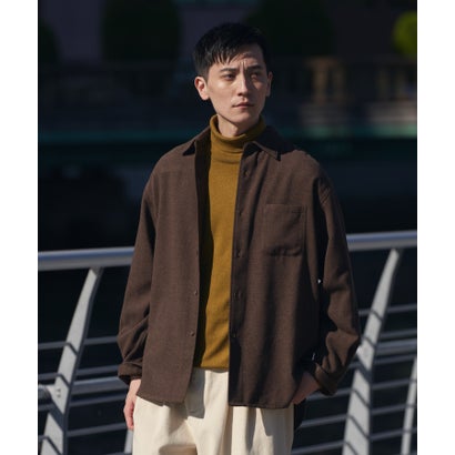 アーバンリサーチ ドアーズ URBAN RESEARCH DOORS 『UR TECH』完声/暖 ロングスリーブシャツ （チャコールグレー）｜詳細画像