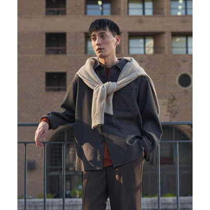 アーバンリサーチ ドアーズ URBAN RESEARCH DOORS 『UR TECH』完声/暖 ロングスリーブシャツ （ブラウン）｜詳細画像