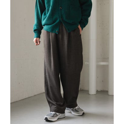 アーバンリサーチ ドアーズ URBAN RESEARCH DOORS FORK&SPOON ウールライクツイルイージーパンツ （ブラック）｜詳細画像