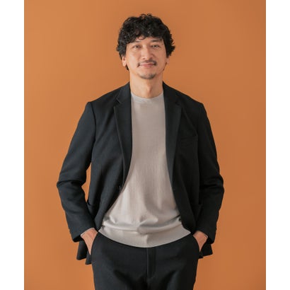 LIFE STYLE TAILOR ツイードライクコンフォータブルジャケット （グレー系その他）｜詳細画像