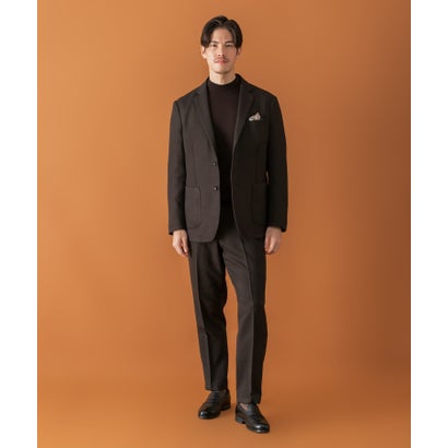 LIFE STYLE TAILOR ツイードライクコンフォータブルジャケット （ネイビー）｜詳細画像