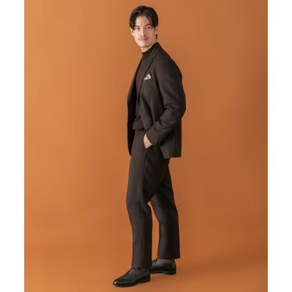 LIFE STYLE TAILOR ツイードライクコンフォータブルジャケット （ネイビー）｜詳細画像