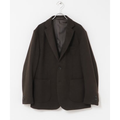 LIFE STYLE TAILOR ツイードライクコンフォータブルジャケット （ネイビー）｜詳細画像