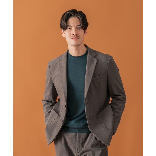 LIFE STYLE TAILOR コーデュロイコンフォータブルジャケット （ベージュ系その他）