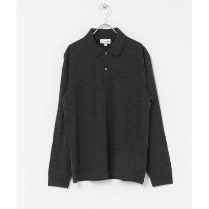 アーバンリサーチ ドアーズ URBAN RESEARCH DOORS LACOSTE ウールジャージ ロングスリーブ ポロシャツ （ライトグレー）｜詳細画像