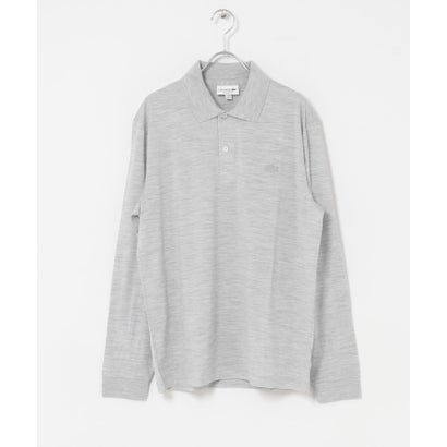 アーバンリサーチ ドアーズ URBAN RESEARCH DOORS LACOSTE ウールジャージ ロングスリーブ ポロシャツ （ブラウン）｜詳細画像