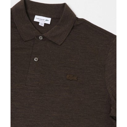アーバンリサーチ ドアーズ URBAN RESEARCH DOORS LACOSTE ウールジャージ ロングスリーブ ポロシャツ （ブラウン）｜詳細画像