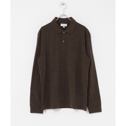アーバンリサーチ ドアーズ URBAN RESEARCH DOORS LACOSTE ウールジャージ ロングスリーブ ポロシャツ （ダークグレー）｜詳細画像