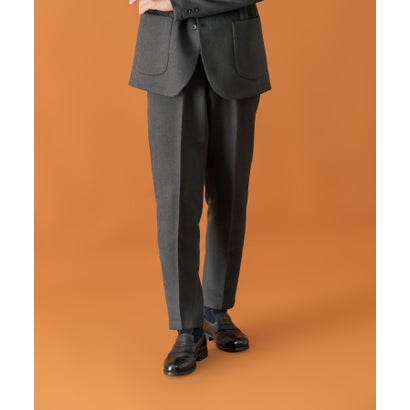 LIFE STYLE TAILOR ツイードライクコンフォータブルパンツ （ブラウン）｜詳細画像