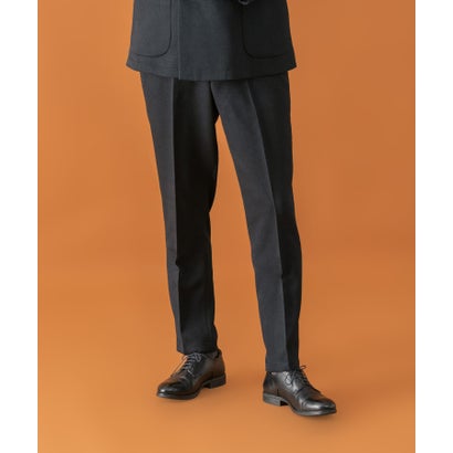 LIFE STYLE TAILOR ツイードライクコンフォータブルパンツ （ネイビー）｜詳細画像