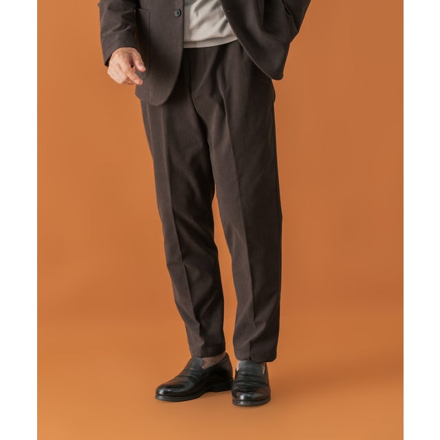 LIFE STYLE TAILOR コーデュロイコンフォータブルパンツ （ブラウン）
