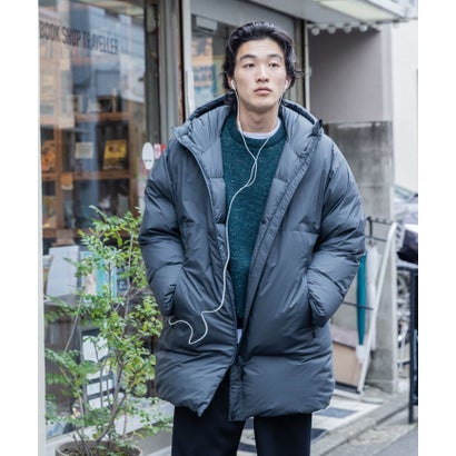 『別注』Marmot×DOORS 2WAY HOODED DOWN COAT （チャコールグレー）｜詳細画像