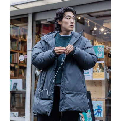 『別注』Marmot×DOORS 2WAY HOODED DOWN COAT （チャコールグレー）｜詳細画像