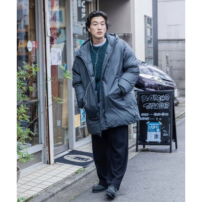 『別注』Marmot×DOORS 2WAY HOODED DOWN COAT （チャコールグレー）｜詳細画像