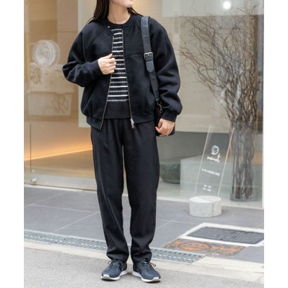 アーバンリサーチ ドアーズ URBAN RESEARCH DOORS FORK&SPOON 変形ボーダーニットプルオーバー （ブラック系その他）｜詳細画像