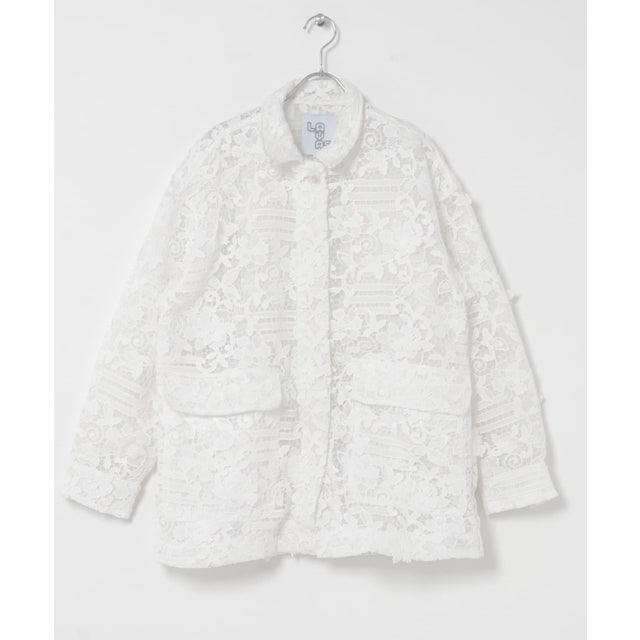 LAYAS LACE COVERALL （ホワイト）