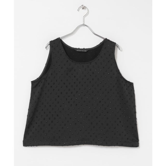 mizuiro-ind SATIN JQ TANK TOP （ブラック）