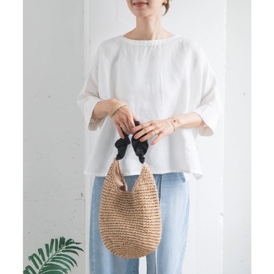 アーバンリサーチ ドアーズ URBAN RESEARCH DOORS リネン2WAYブラウス 