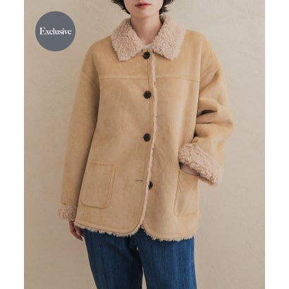 アーバンリサーチ ドアーズ URBAN RESEARCH DOORS 『別注』ONURUN×DOORS リバーシブルフェイクスウェードジャケット （ライトブラウン）｜詳細画像