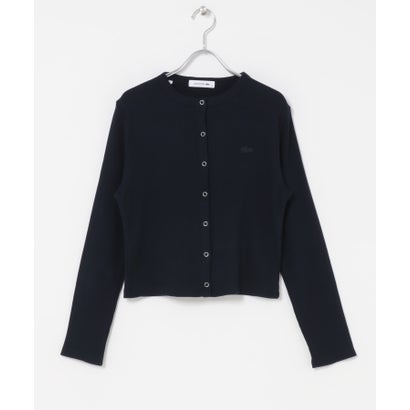 アーバンリサーチ ドアーズ URBAN RESEARCH DOORS LACOSTE リブジャージーカーディガン （グレー）｜詳細画像