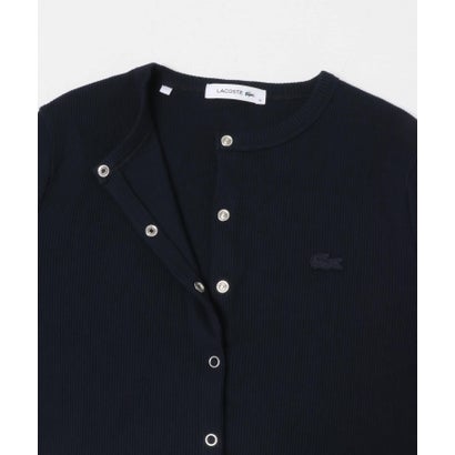 アーバンリサーチ ドアーズ URBAN RESEARCH DOORS LACOSTE リブジャージーカーディガン （グレー）｜詳細画像